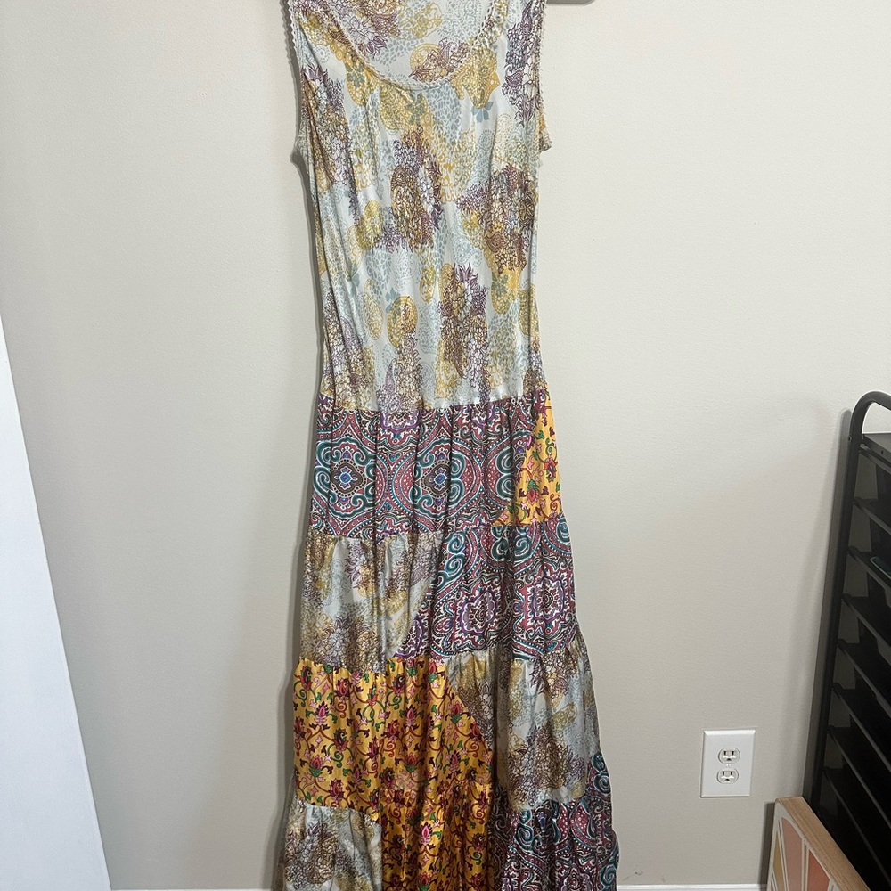 Sundance Colorful Patchwork Maxi Dress